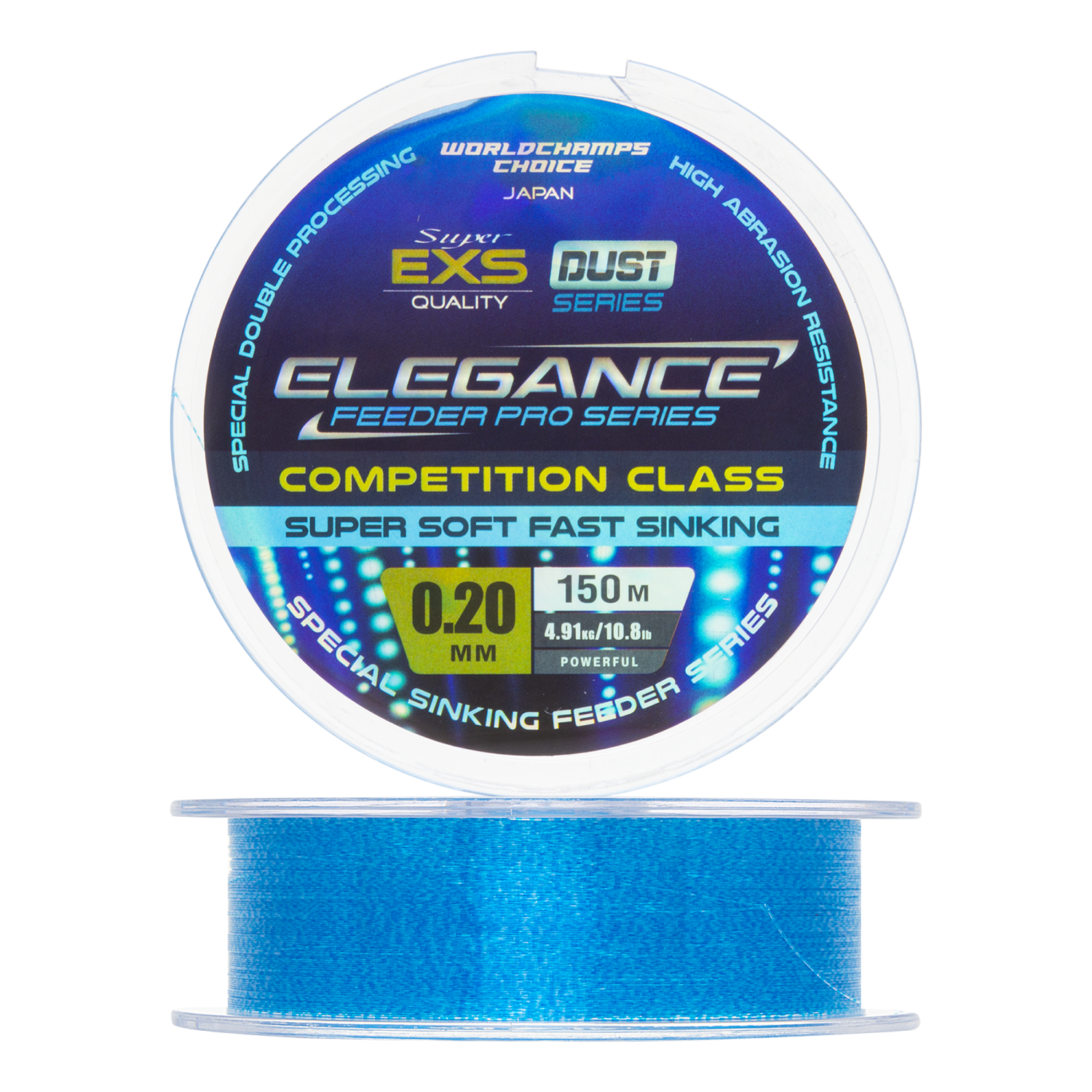 Леска монофильная Elegance Feeder Pro Dust 0,20мм 150м (blue)
