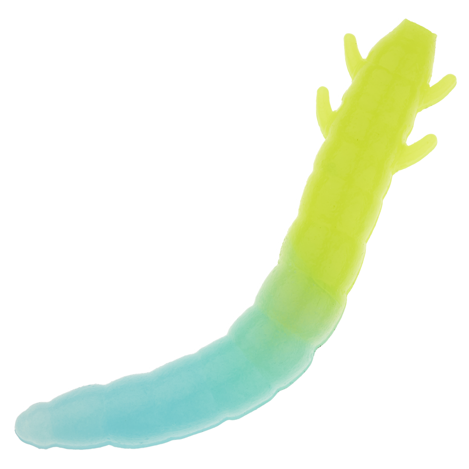 Приманка силиконовая Soorex Pro King Worm 55мм Cheese #216 Chartreuse/Blue glow