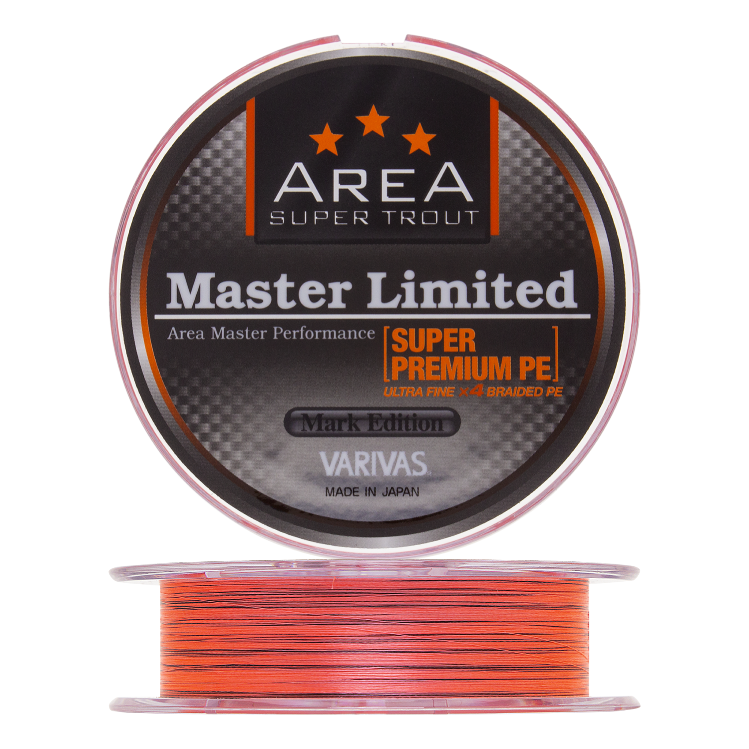 Шнур плетеный Varivas Area Super Trout Master Limited Super Premium PE X4 #0,175 0,069мм 75м (orange)