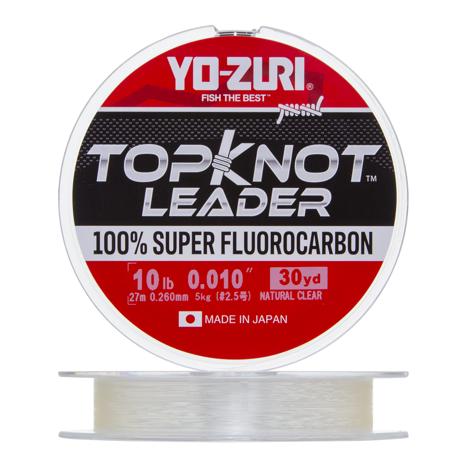 флюорокарбон yo zuri topknot leader fluorocarbon 100% 27м natural clear 0 700мм 60lbs Флюорокарбон Yo-Zuri Topknot Leader Fluorocarbon 100% 0,260мм 27м (natural clear)