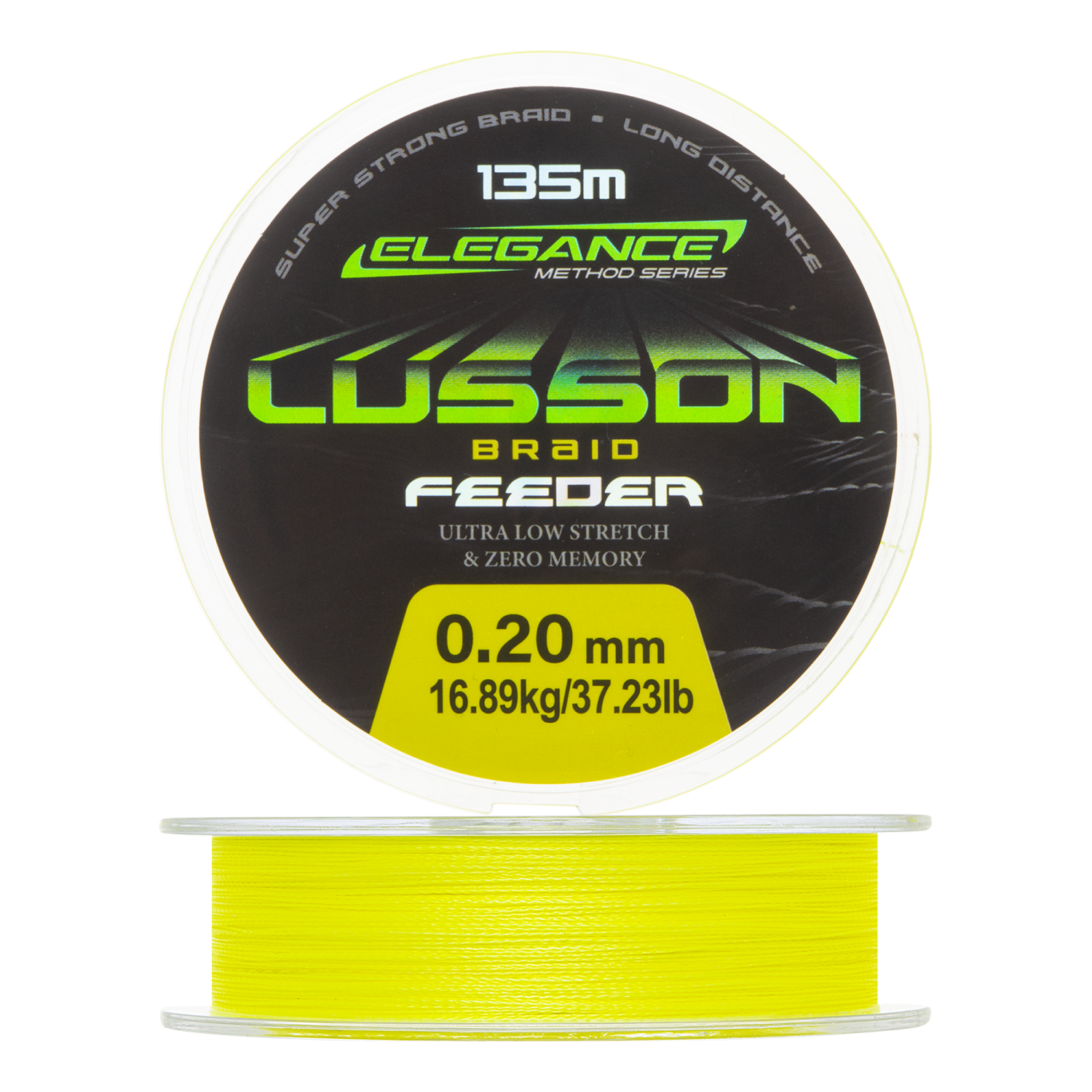 Шнур плетеный Elegance Method Lusson Feeder Braid 0,20мм 135м (fluo yellow)