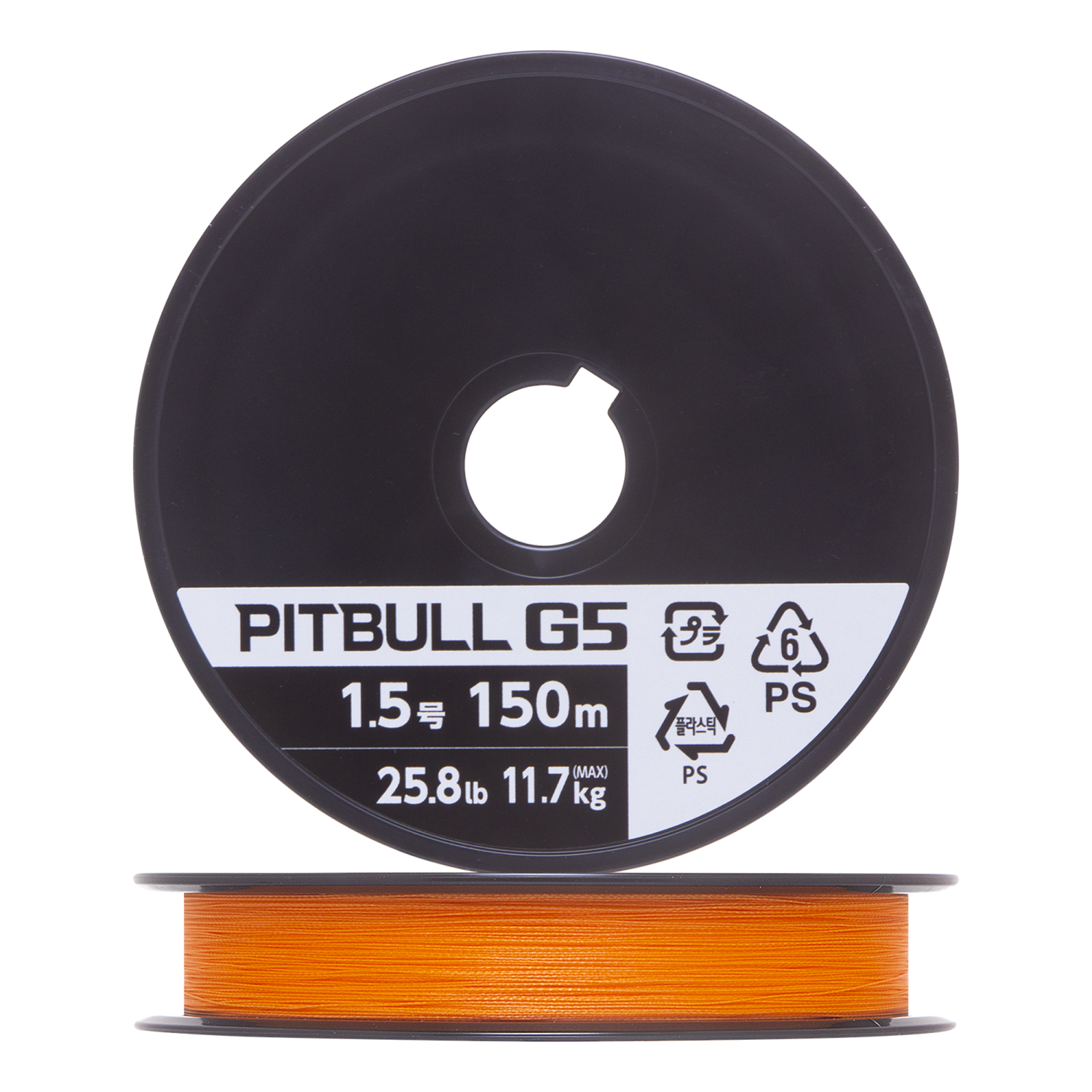 Шнур плетеный Shimano Pitbull G5 #1,5 0,205мм 150м (hi-vis orange)