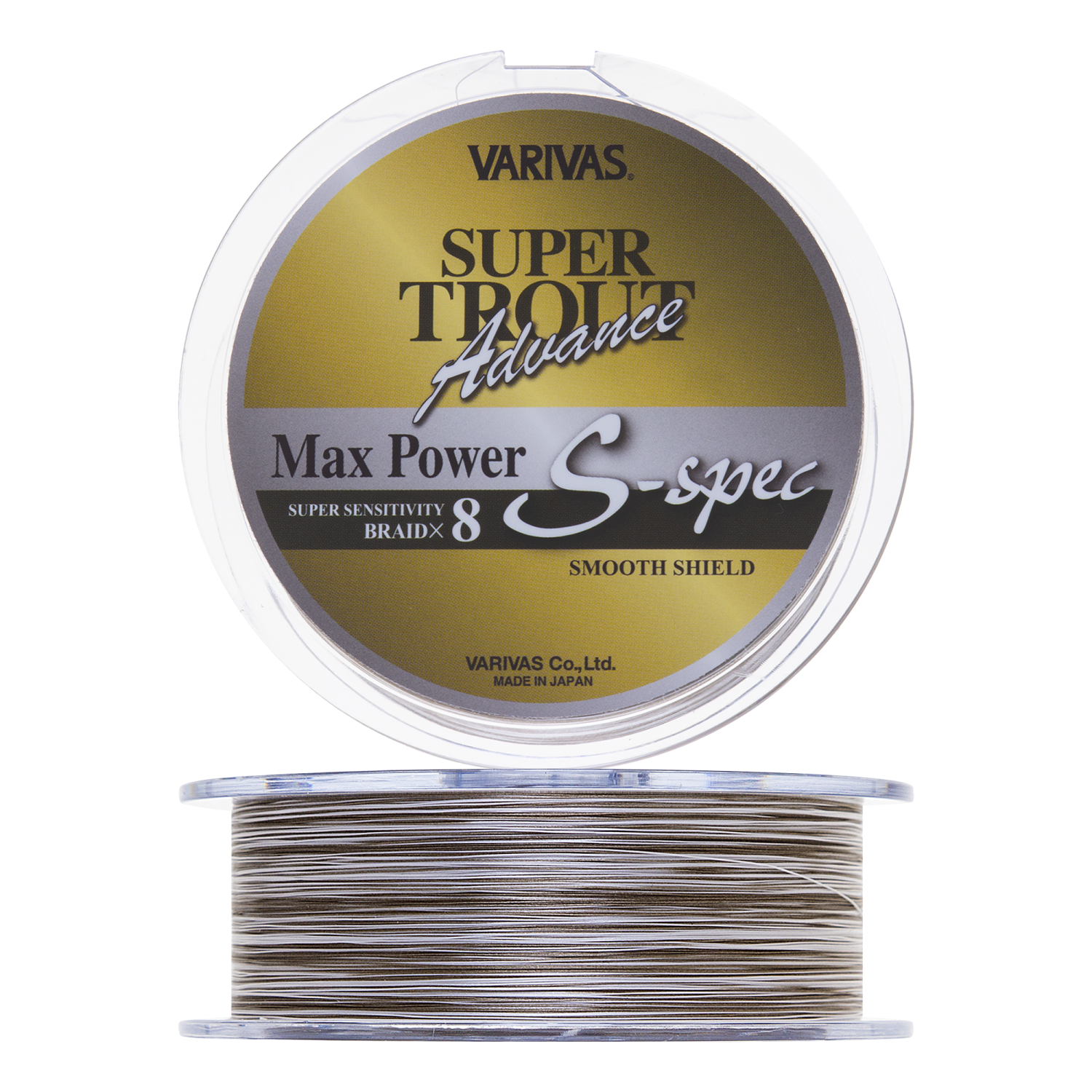 Шнур плетеный Varivas Super Trout Advance Max Power PE X8 S-spec #1,0 0,165мм 200м (champagne gold white marking)