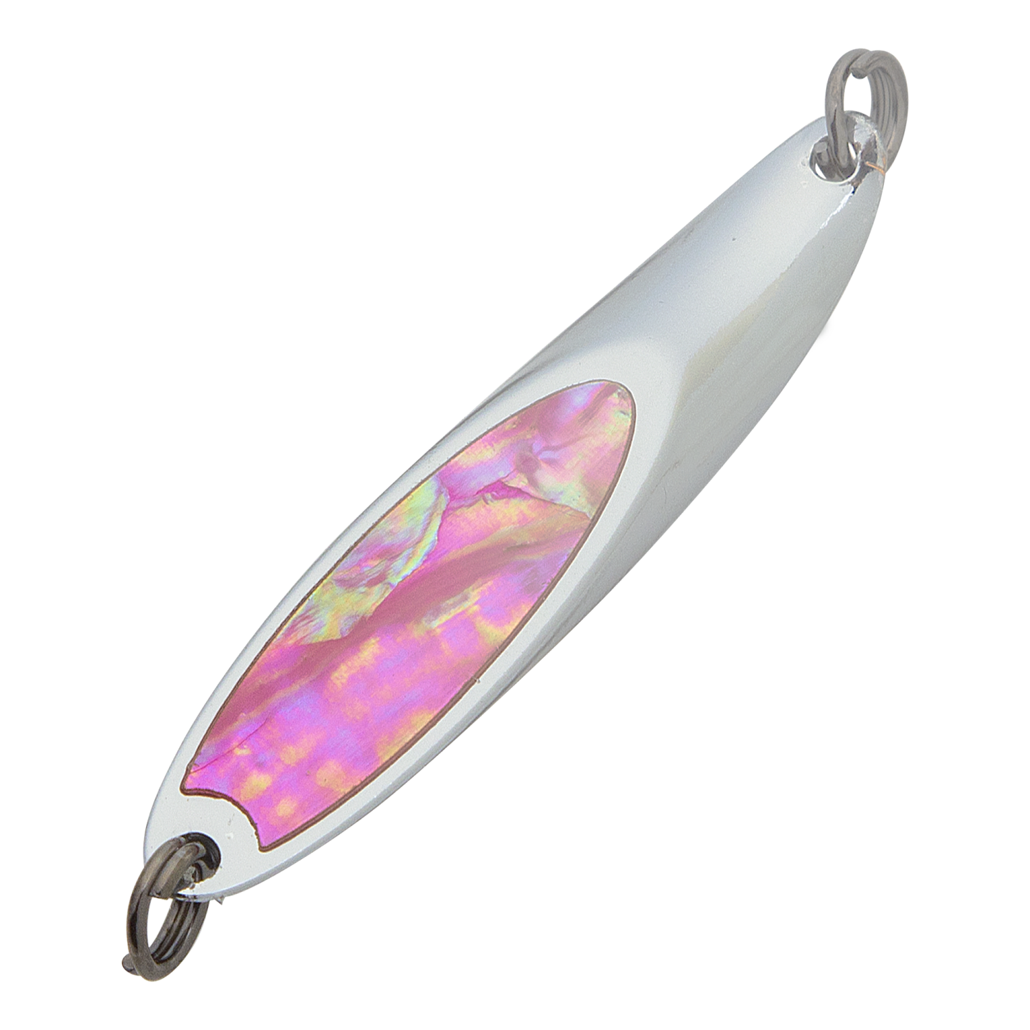 Блесна колеблющаяся Boggy Urizun Spoon Abalone 20гр #Pink/Silver