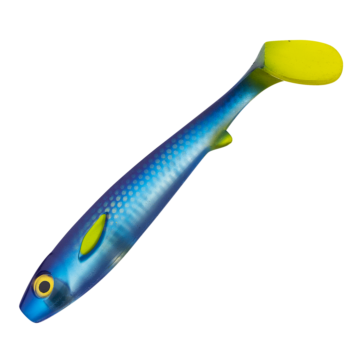 Приманка силиконовая Strike Pro Flatnose Shad 190мм #Clear Blue Lemonade