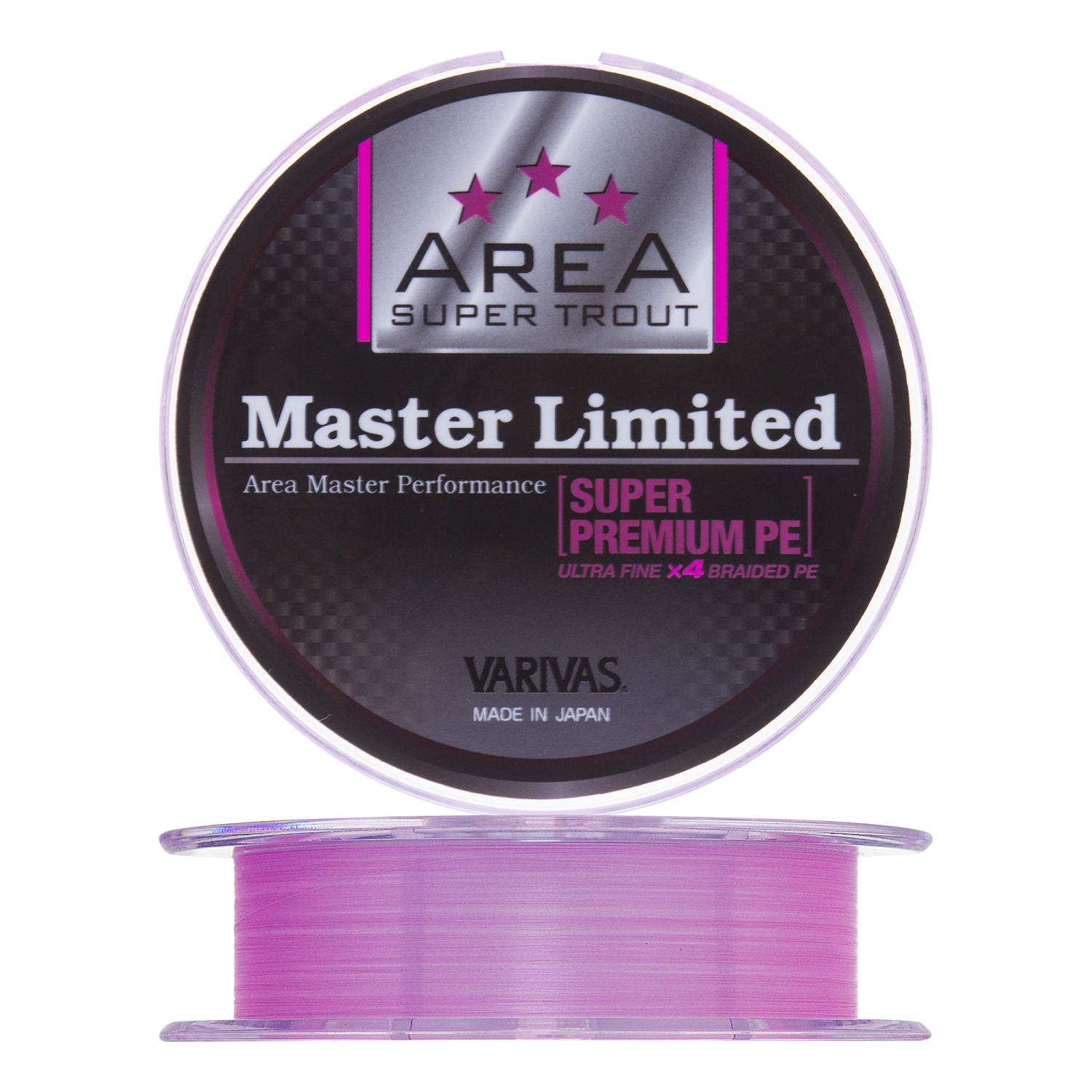 Шнур плетеный Varivas Area Super Trout Master Limited Super Premium PE X4 #0,15 0,065мм 75м (pink)