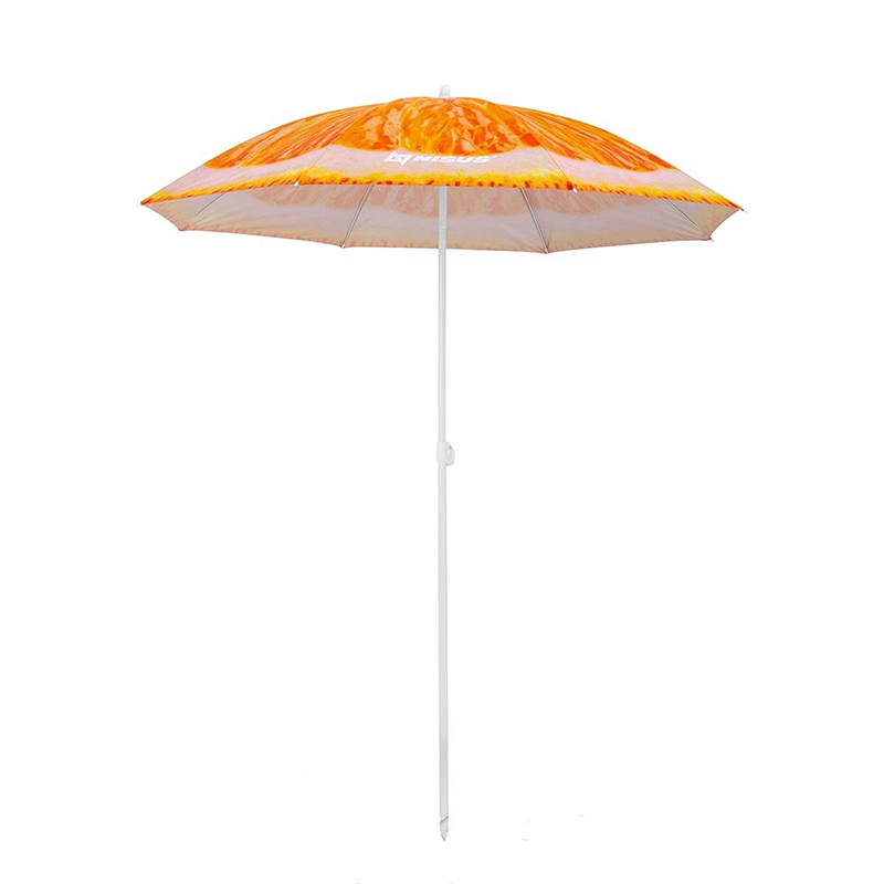 зонт садовый с наклоном nisus n gp1911 250 b 2 4 м для кафе дачи бассейна Зонт пляжный Nisus N-BU1907-180-О d1,8м с наклоном апельсин