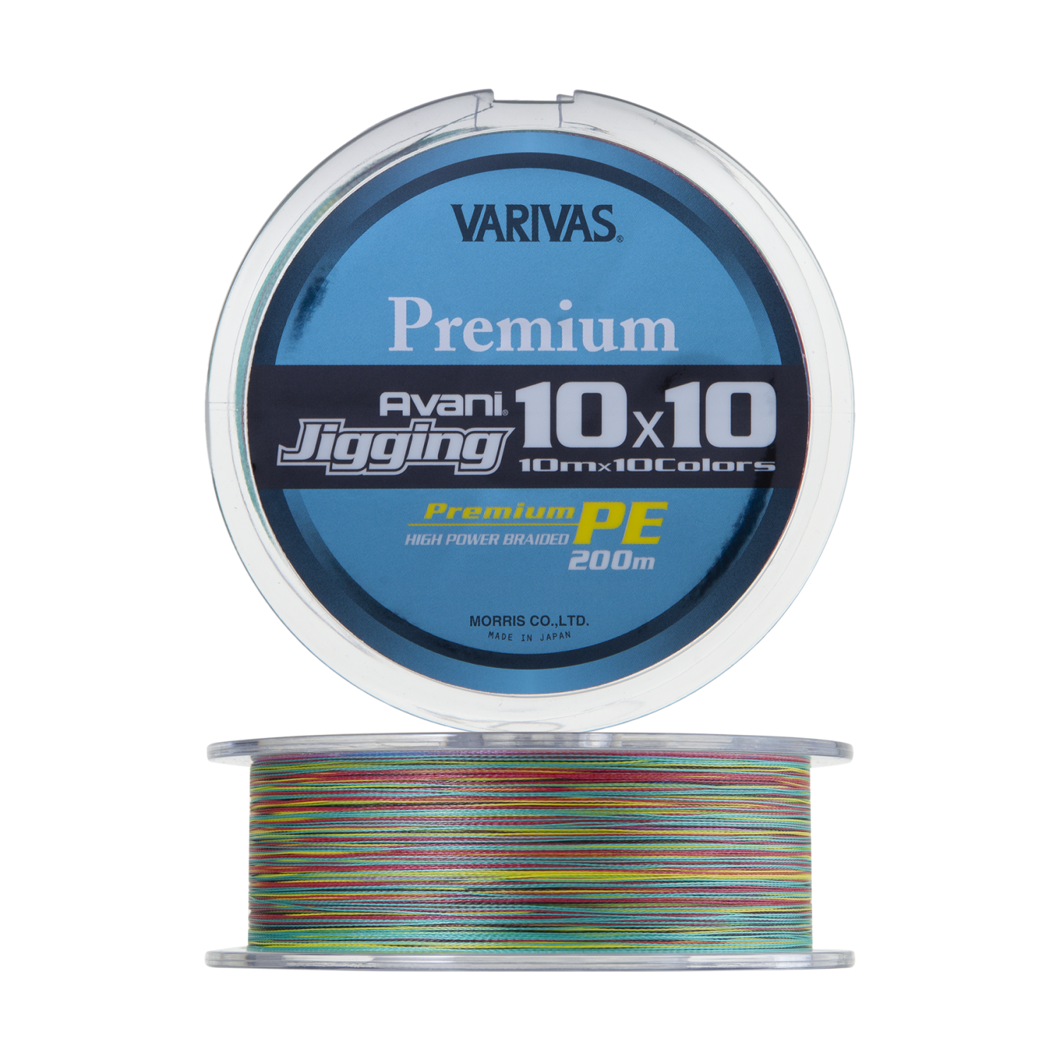 Шнур плетеный Varivas Avani Jigging 10×10 Premium PE X4 #1,2 0,185мм 200м (multicolor) - 2 рис.