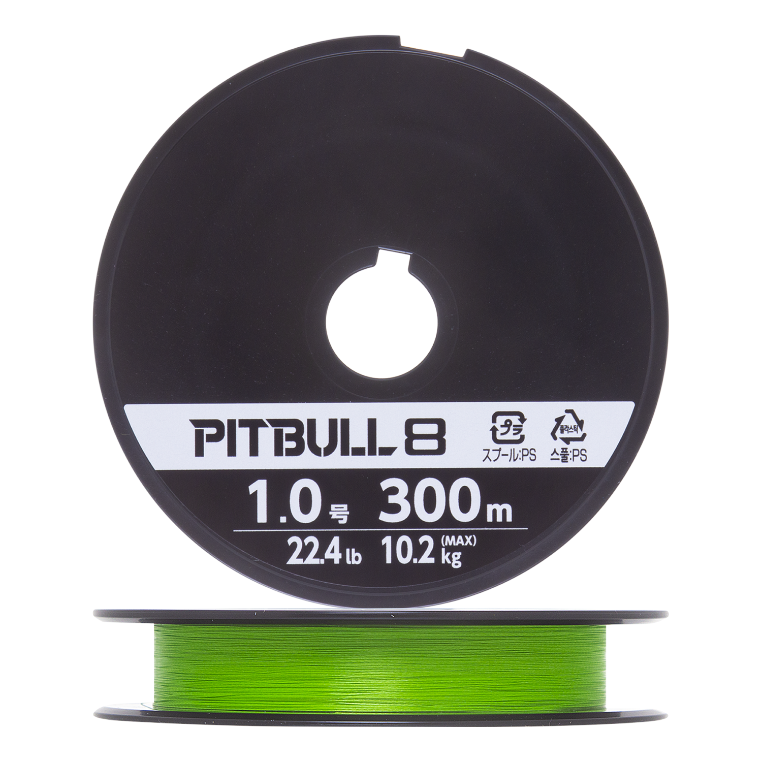 Шнур плетеный Shimano Pitbull 8 #1,0 0,165мм 300м (lime green)