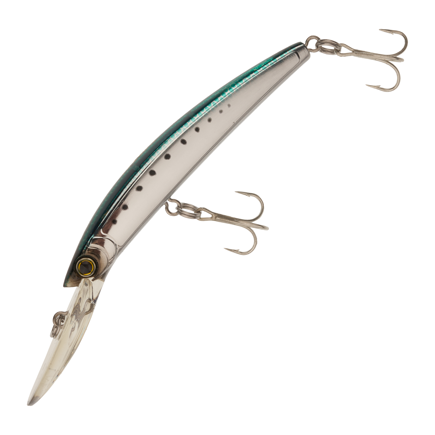 Воблер Yo-Zuri Crystal Minnow Deep Diver 130 F R1136 #HSIW - 2 рис.