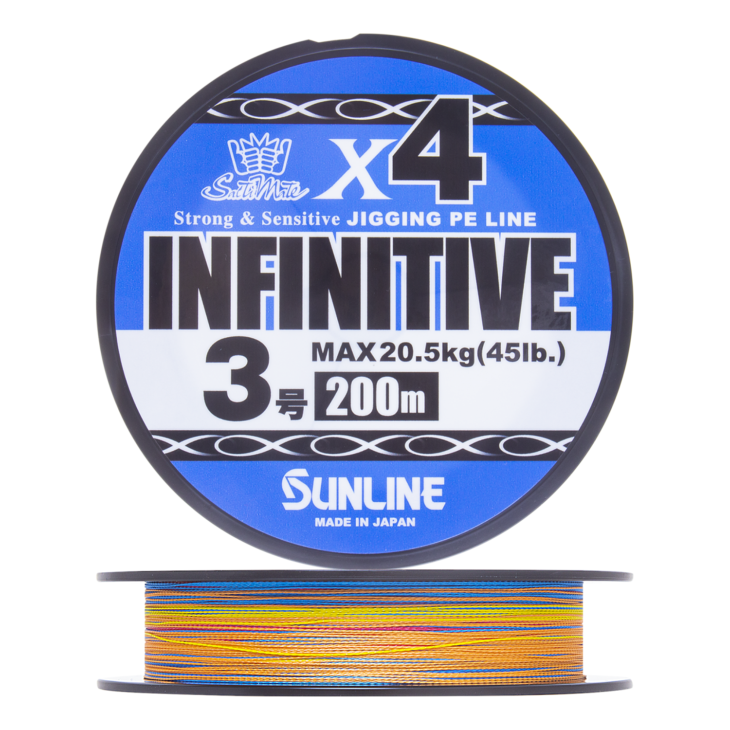 Шнур плетеный Sunline Infinitive X4 #3,0 0,296мм 200м (multicolor)