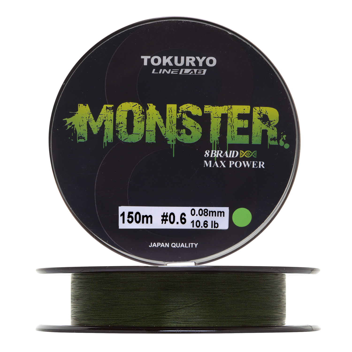 Шнур плетеный Tokuryo Monster X8 #0,6 0,08мм 150м (moss green)