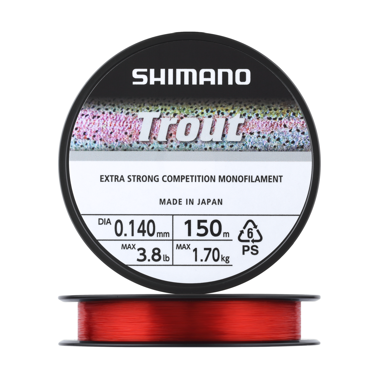 Леска монофильная Shimano Trout Competition Mono 0,14мм 150м (red)