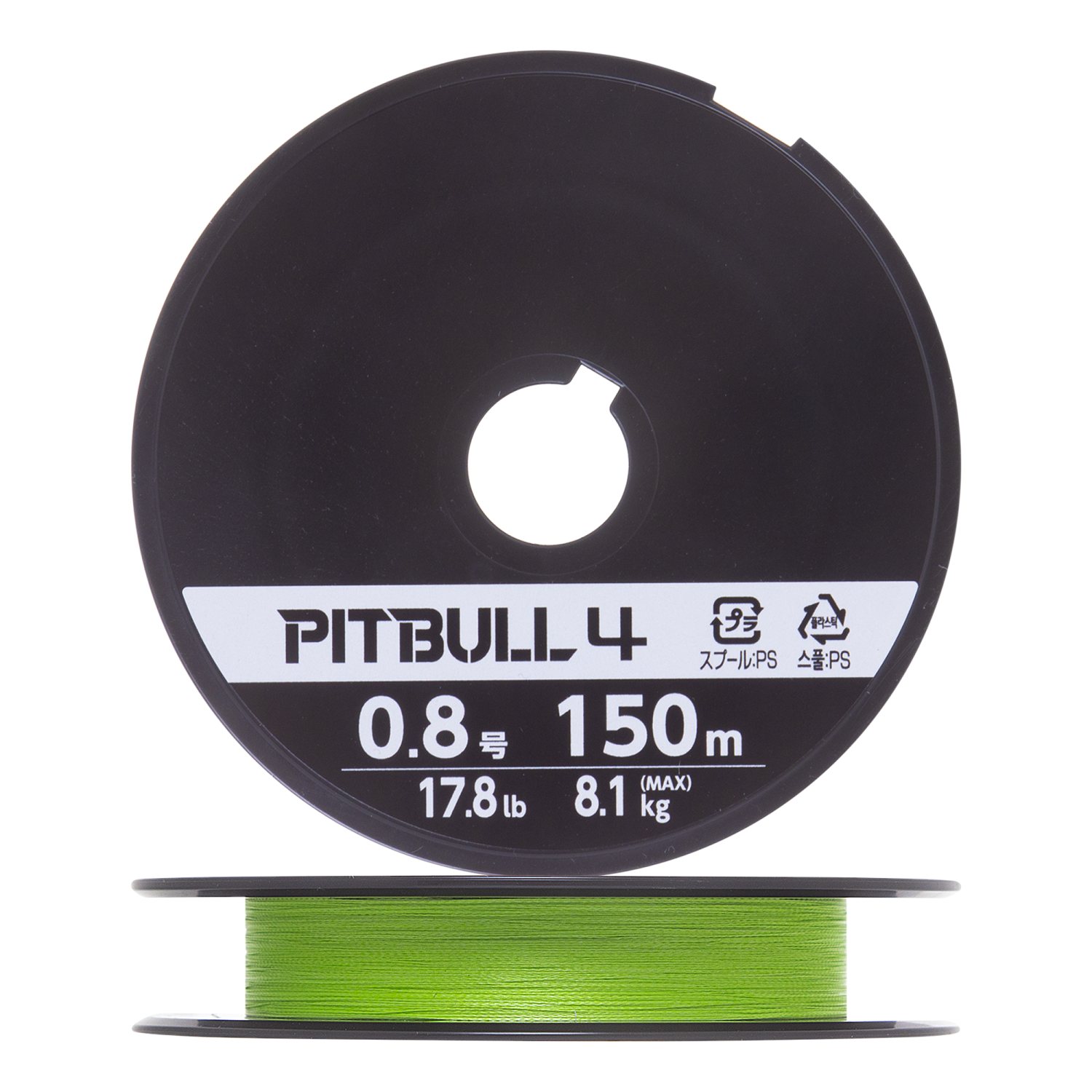 Шнур плетеный Shimano Pitbull 4 #0,8 0,148мм 150м (lime green)