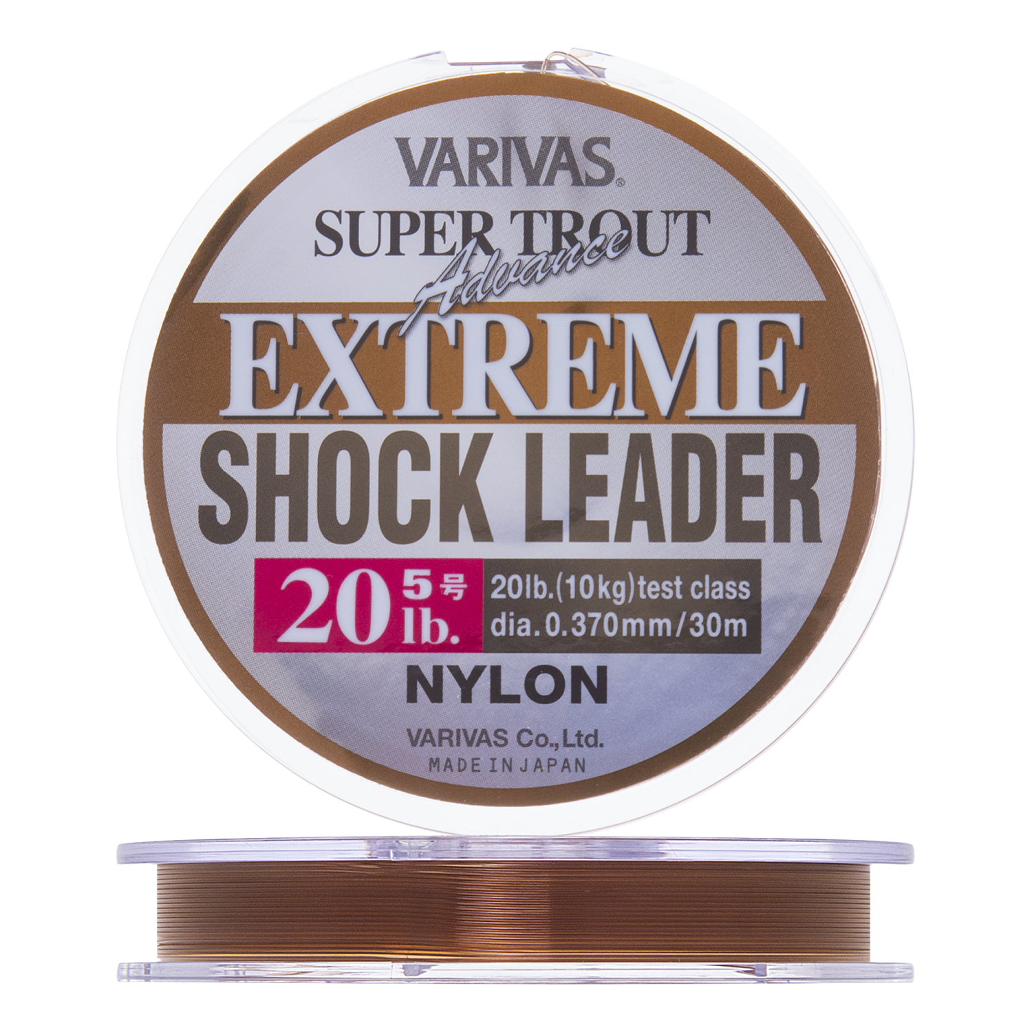 Леска монофильная Varivas Super Trout Advance Extreme Shock Leader #5,0 0,370мм 30м (brown)