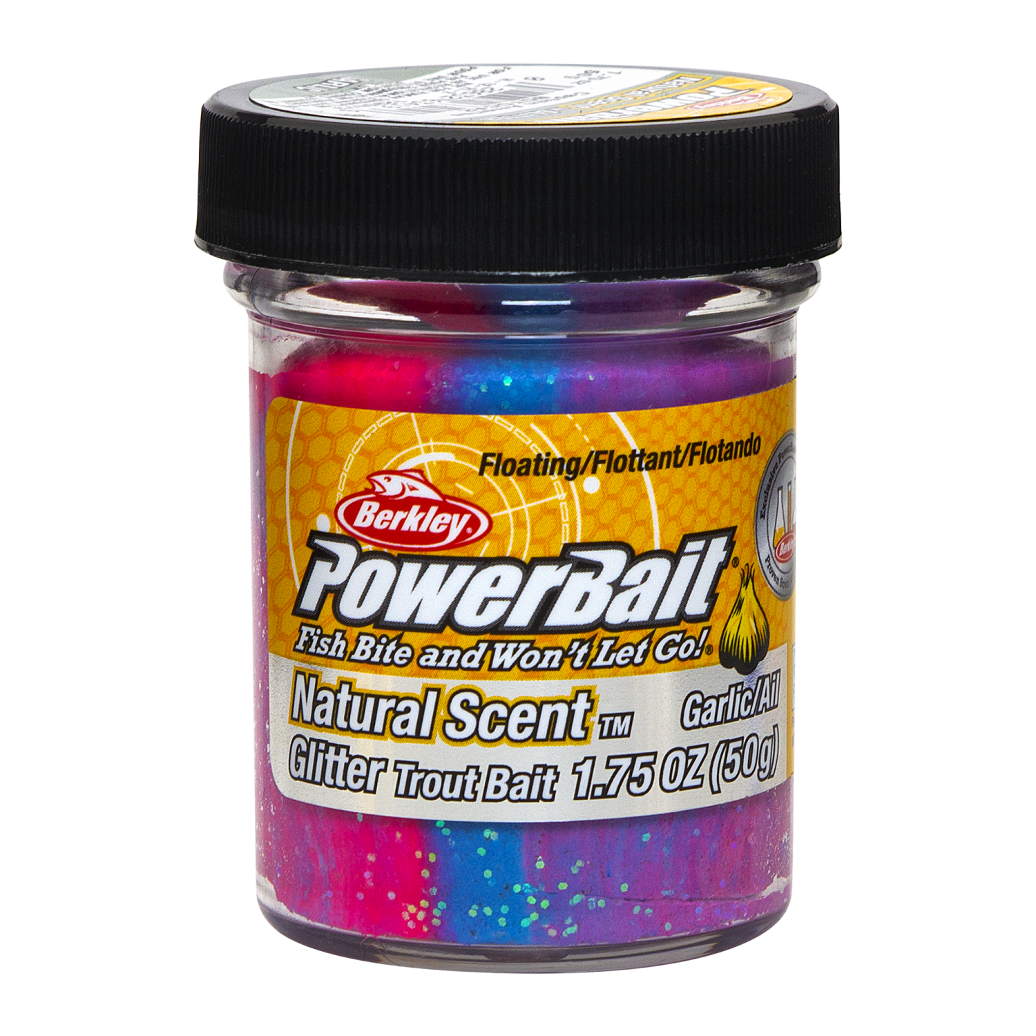 Паста форелевая Berkley PowerBait Natural Scent Glitter Trout Bait 50гр Garlic #Captain America