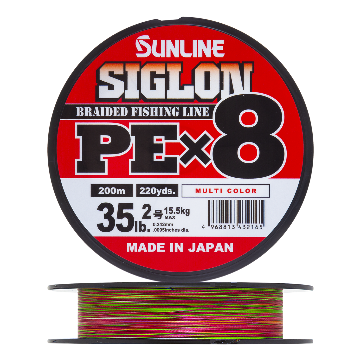 Шнур плетеный Sunline Siglon PE X8 #2,0 0,242мм 200м (multicolor)