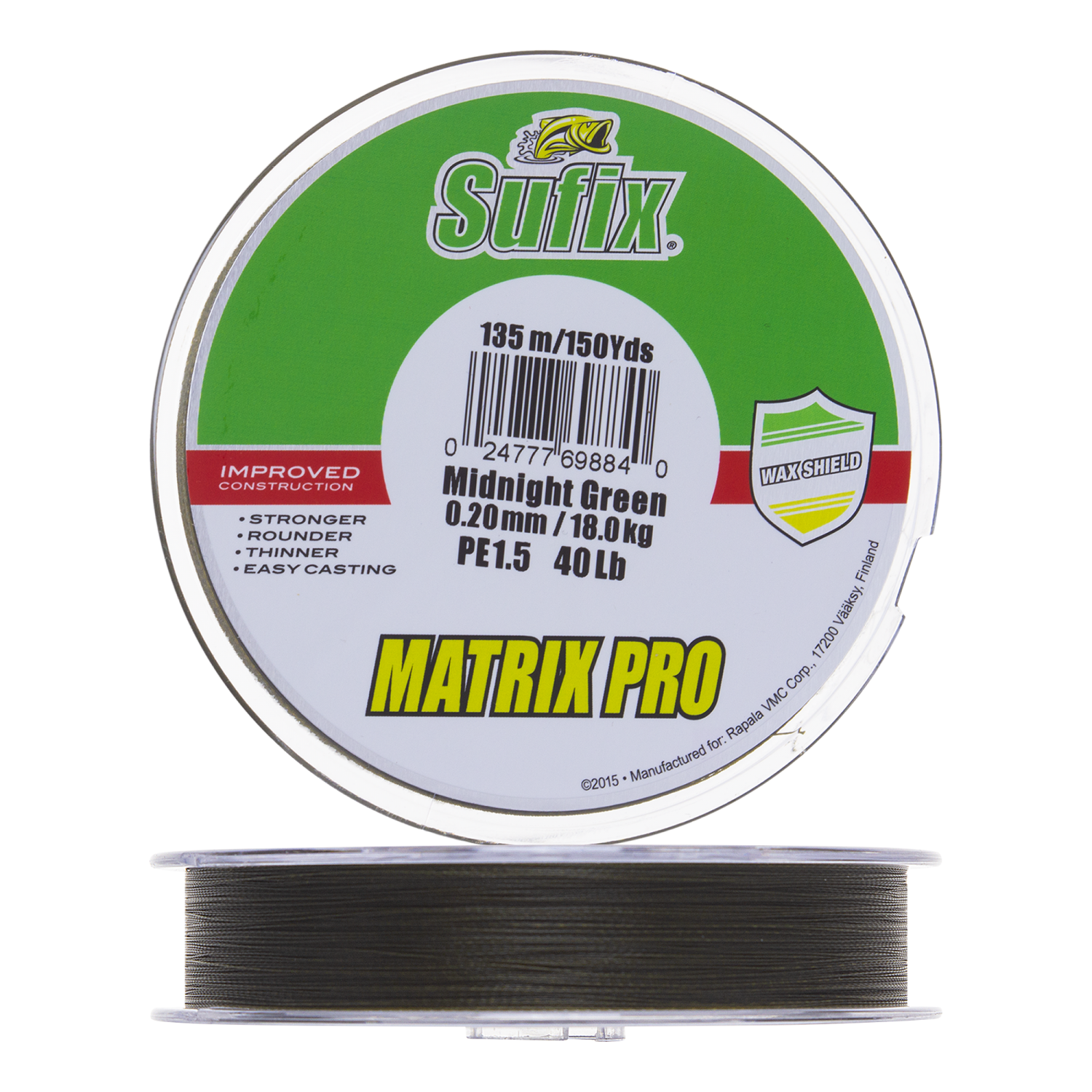 Шнур плетеный Sufix Matrix Pro New 0,20мм 135м (midnight green)