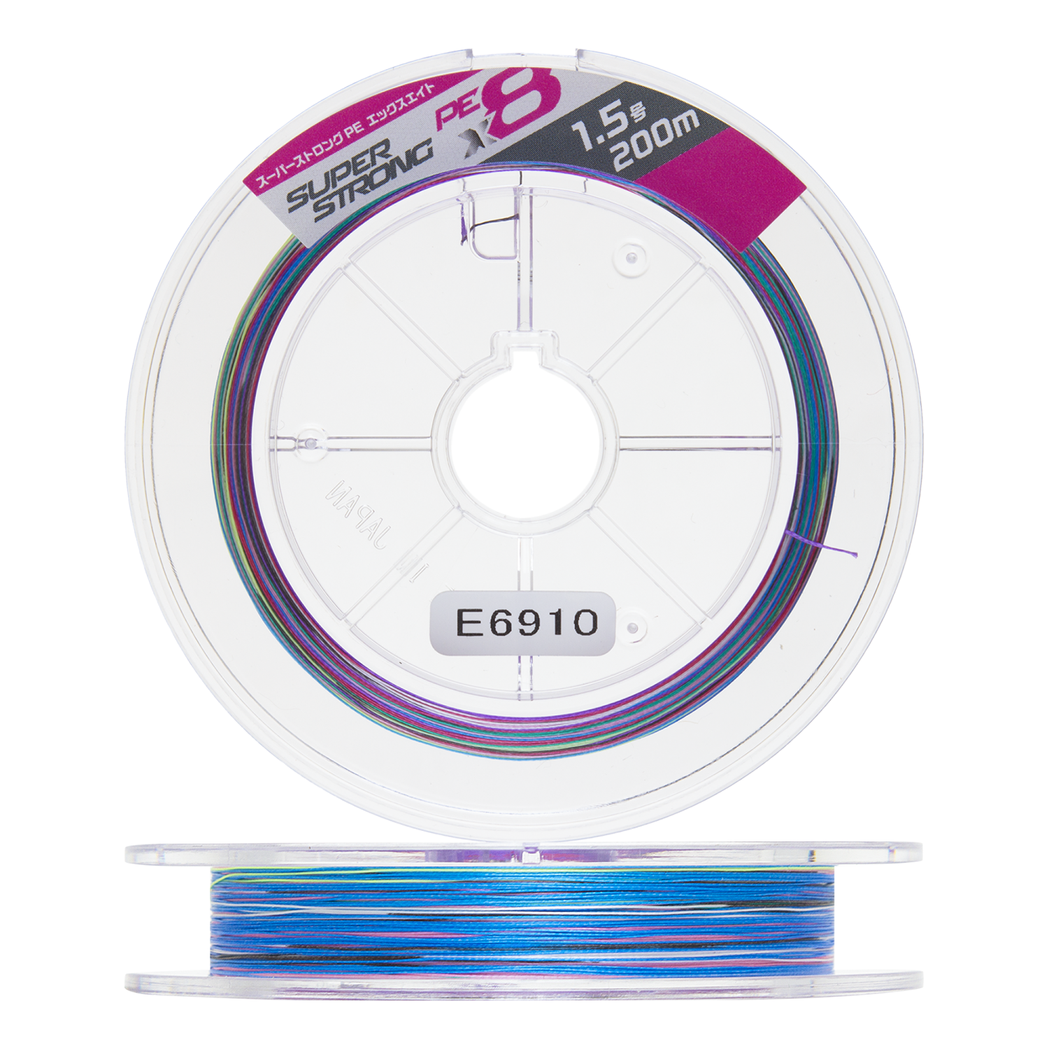 Шнур плетеный Toray Super Strong PE X8 #1,5 200м (multicolor)