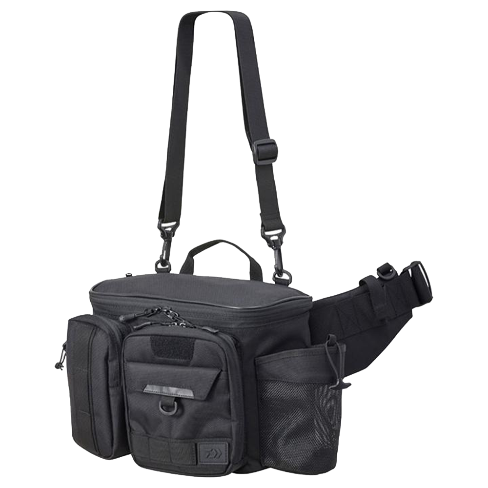 сумка daiwa hg shoulder bag c black Сумка поясная Daiwa HG Hip Bag (C) Black