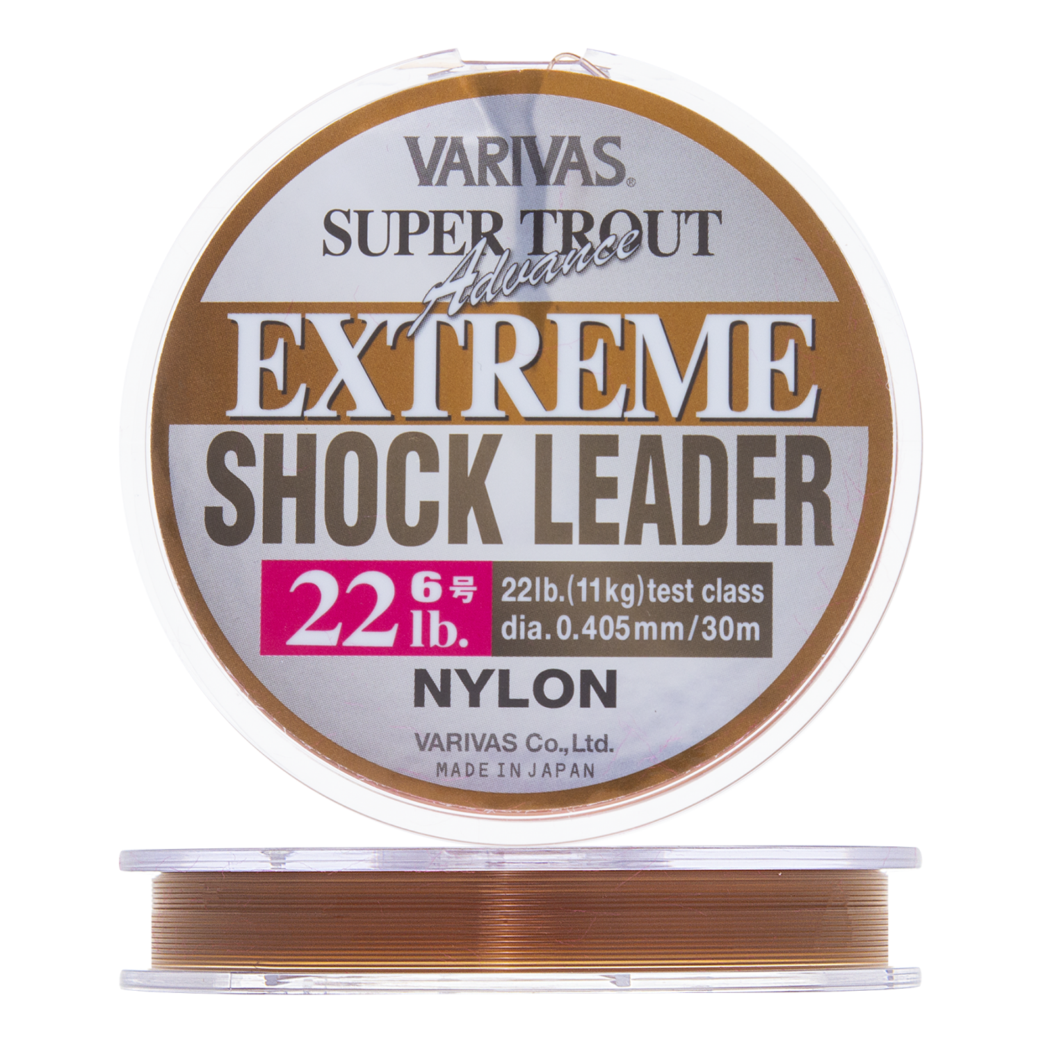 Леска монофильная Varivas Super Trout Advance Extreme Shock Leader #6,0 0,405мм 30м (brown)