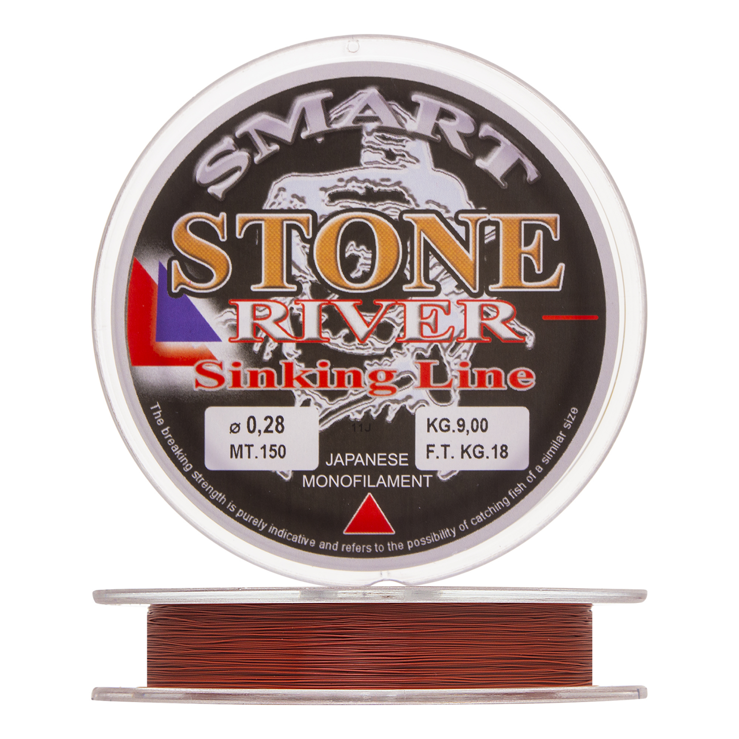 Леска монофильная Maver Smart Stone River 0,28мм 150м (dark red)