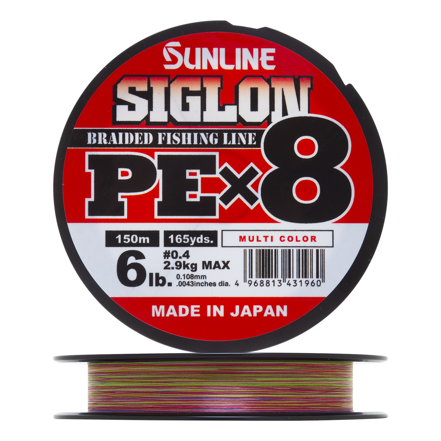 Шнур плетеный Sunline Siglon PE X8 #0,4 0,108мм 150м (multicolor)