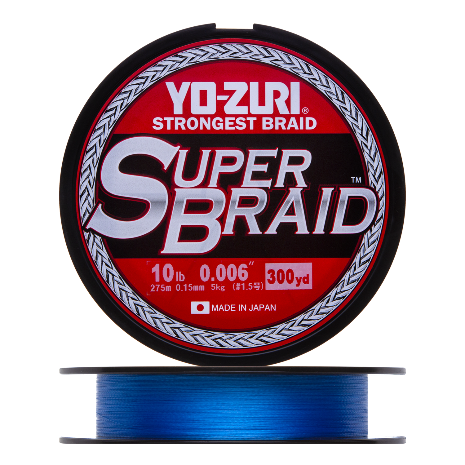 Шнур плетеный Yo-Zuri PE Superbraid 10Lb 0,15мм 270м (blue)