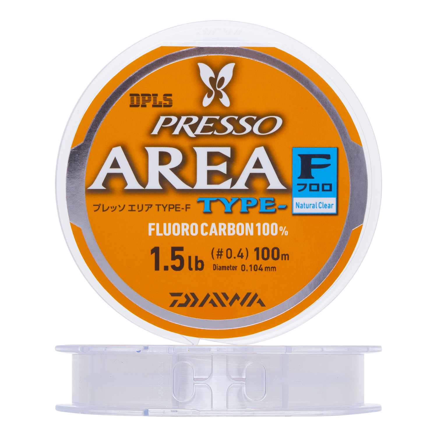 Флюорокарбон Daiwa Presso Area Type-F 1,5Lb #0,4 0,104мм 100м (natural clear)