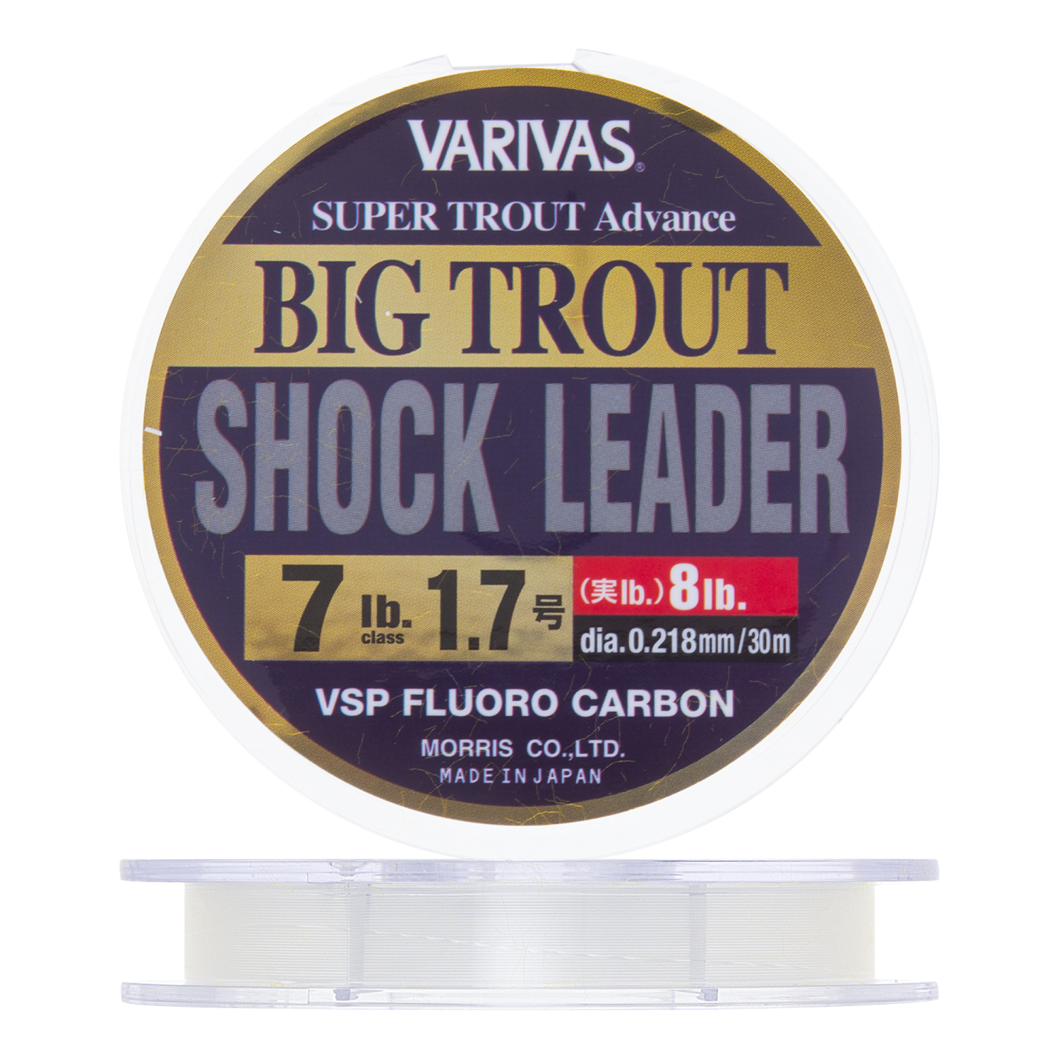 Флюорокарбон Varivas Big Trout Shock Leader VSP Fluorocarbon 17 0218мм 7Lb 30м clear 1213₽