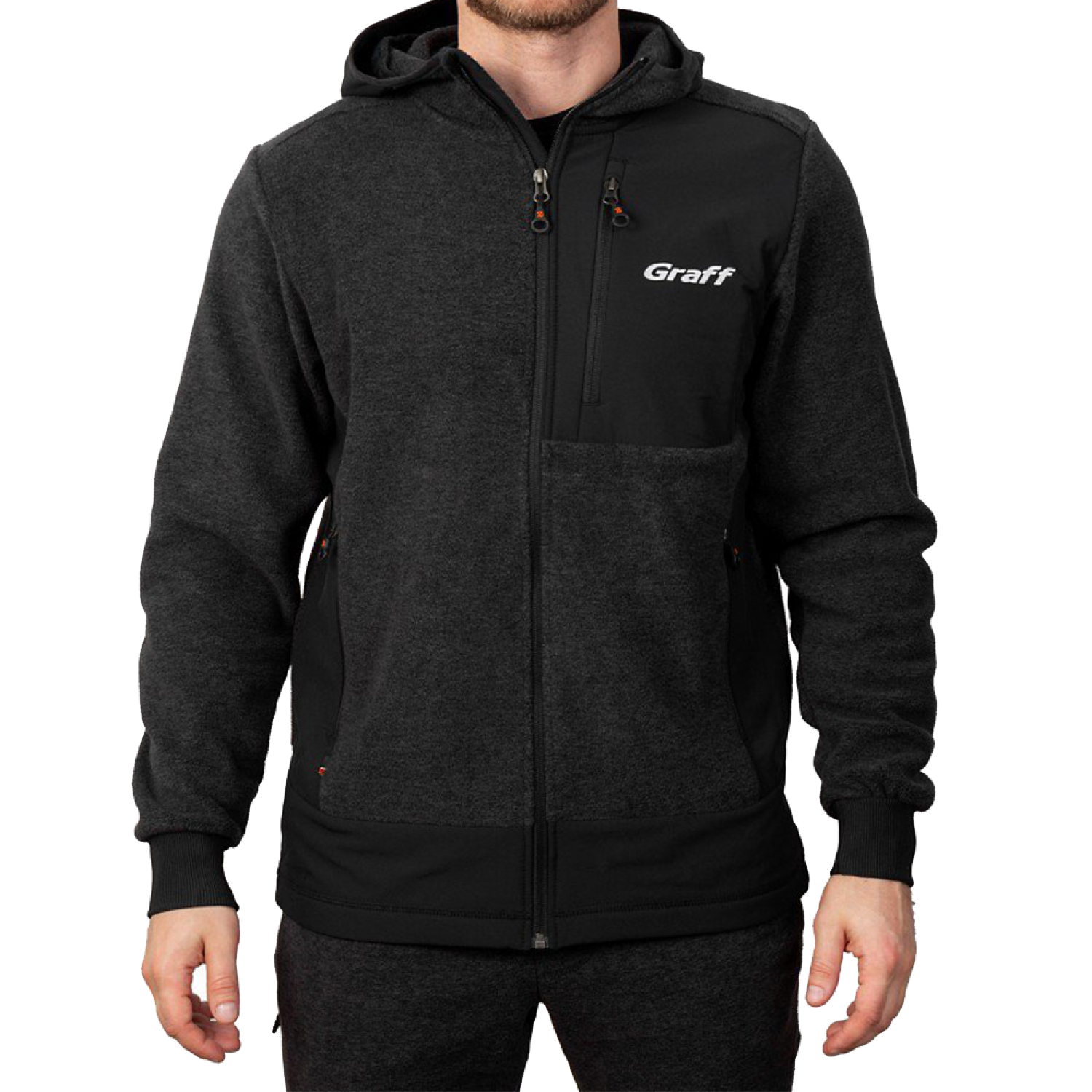 Кофта флисовая Graff 233-P-BL-2 XL серый