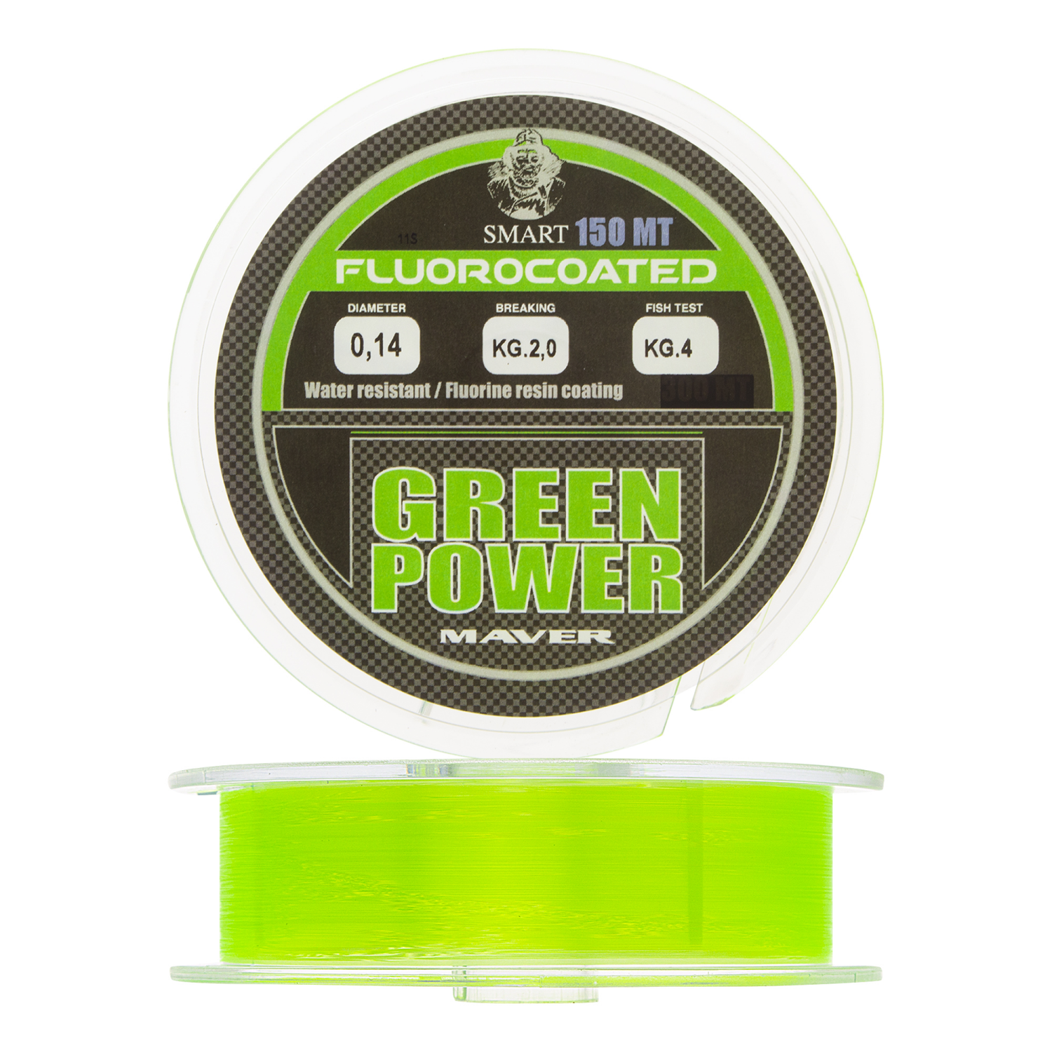 Леска монофильная Maver Green Power 0,14мм 150м (green)