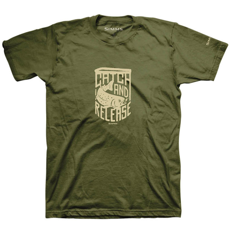 Футболка Simms Catch & Release T-Shirt XL Military