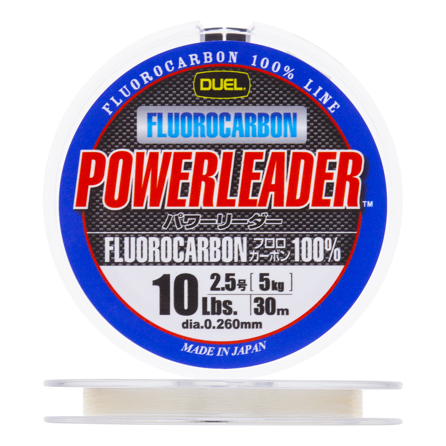 Флюорокарбон Duel Hardcore Powerleader FC Fluorocarbon 100% #2,5 0,260мм 30м (clear)