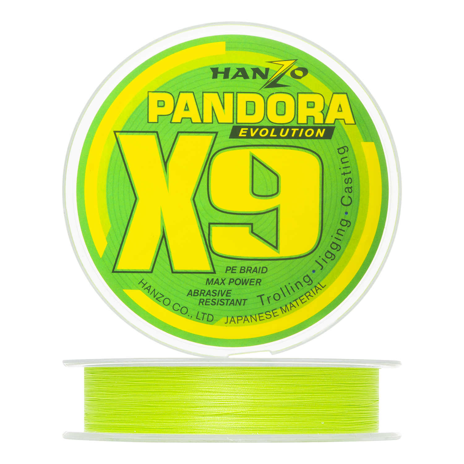 Шнур плетеный Hanzo Pandora Evolution X9 #1,0 0,17мм 200м 200м (green)