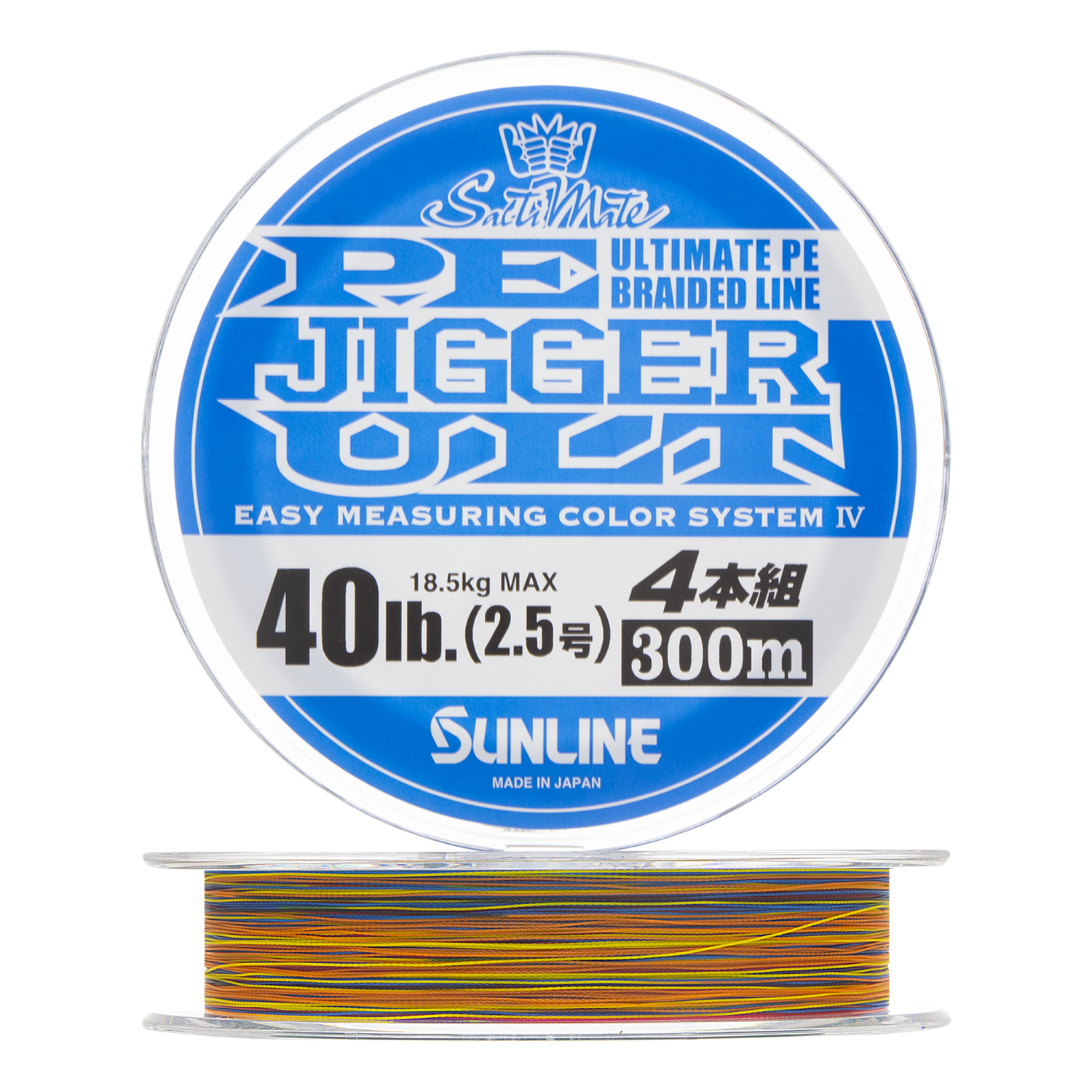 Шнур плетеный Sunline PE Jigger Ult 4 braid #2,5 0,260мм 300м (multicolor)