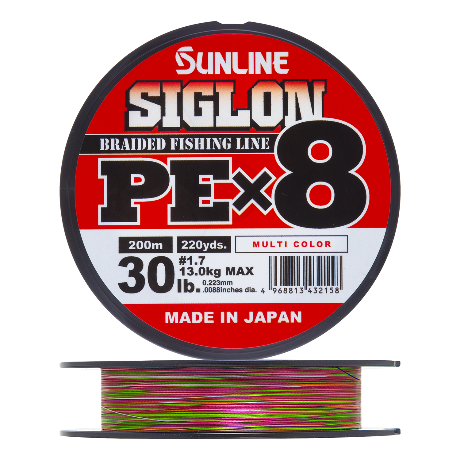 Шнур плетеный Sunline Siglon PE X8 #1,7 0,223мм 200м (multicolor)