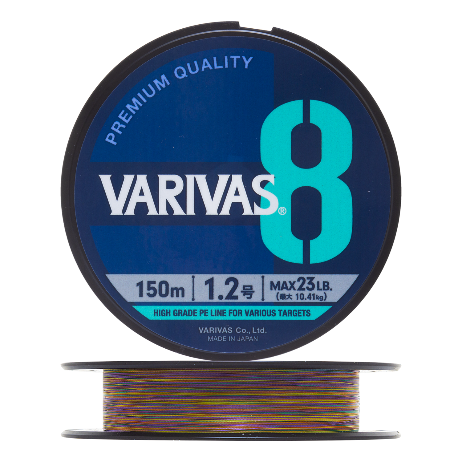 Шнур плетеный Varivas X8 Marking #1,2 0,185мм 150м (multicolor)