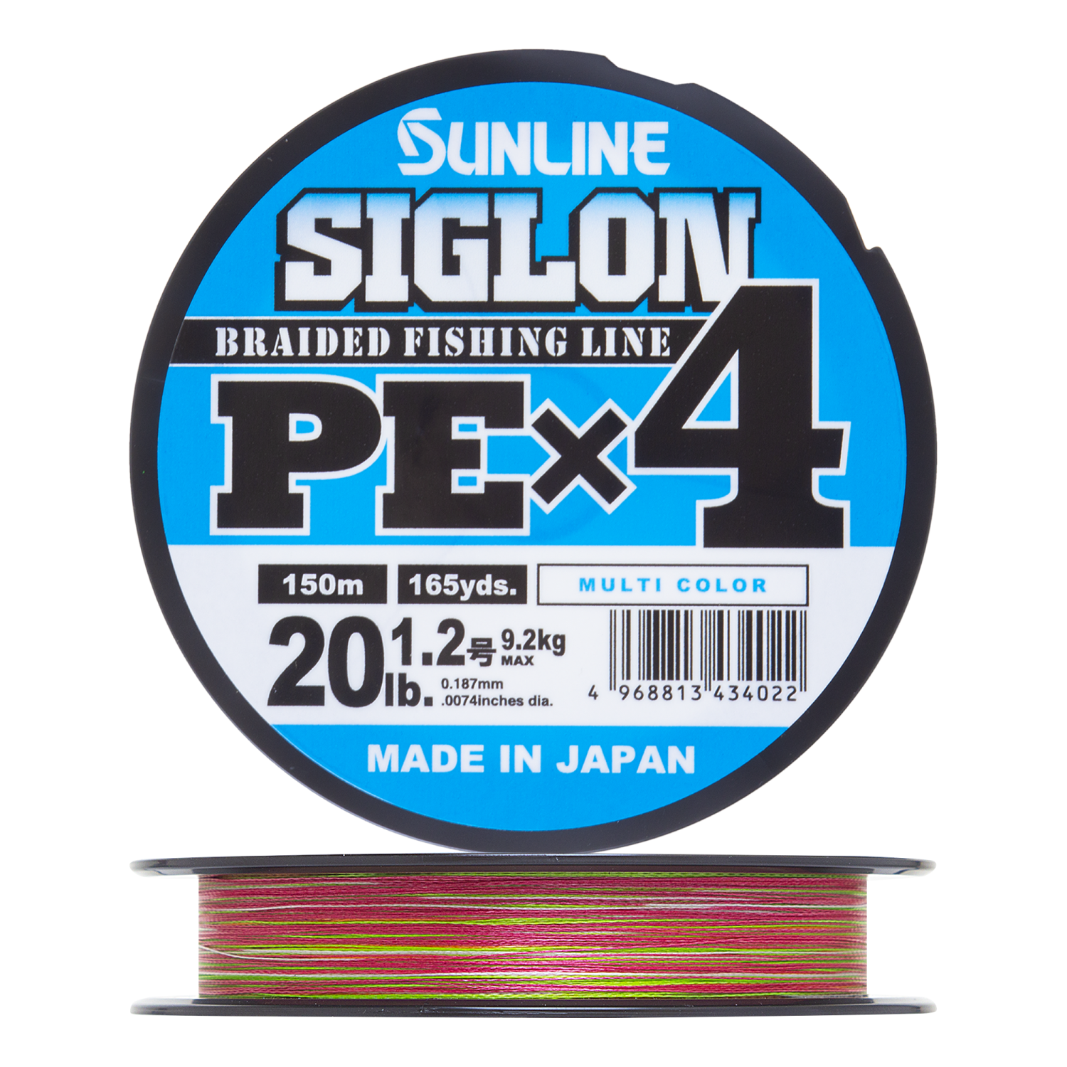 Шнур плетеный Sunline Siglon PE X4 #1,2 0,187мм 150м (multicolor)