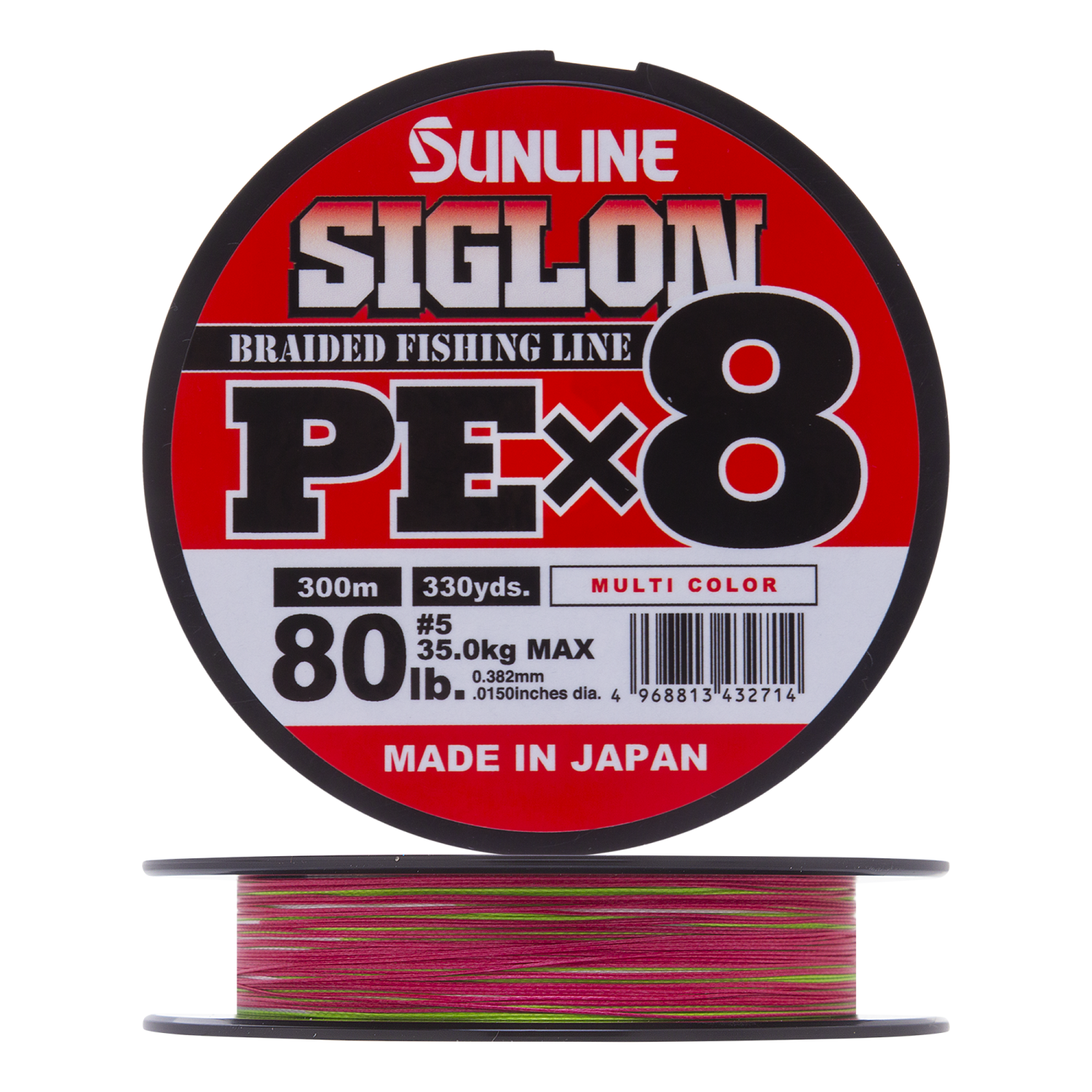 Шнур плетеный Sunline Siglon PE X8 #5,0 0,382мм 300м (multicolor)