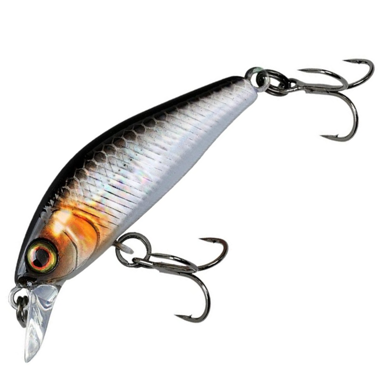 Воблер Jackall Chubby Minnow 35 SP #Hl Silver & Black