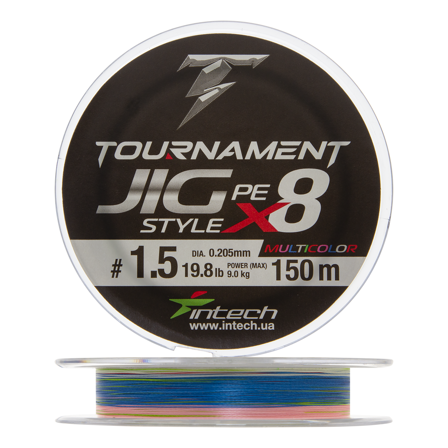 Шнур плетеный Intech Tournament Jig Style PE X8 #1,5 0,205мм 150м (multicolor)