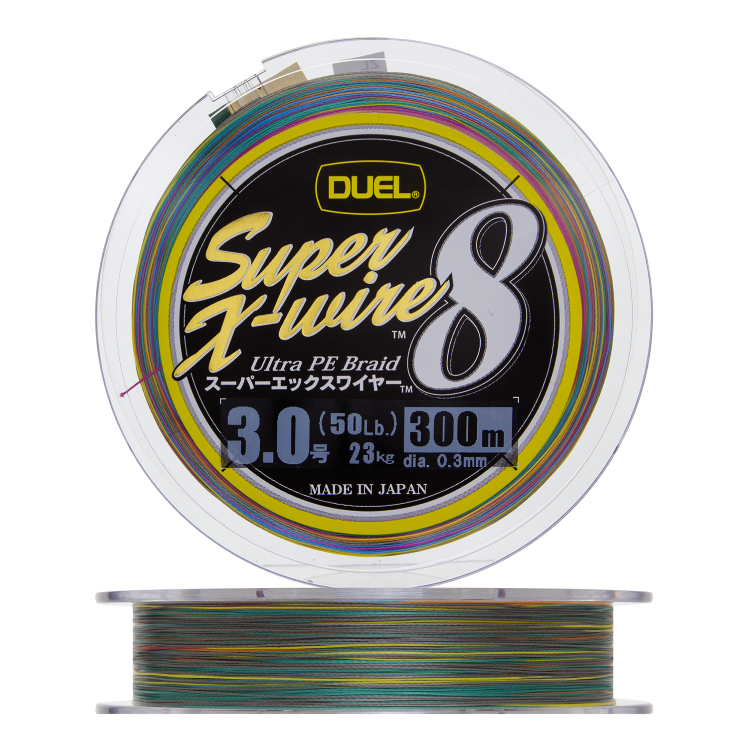 Шнур плетеный Duel PE Super X-Wire 8 #3 0,30мм 300м (5Color-Yellow Marking)