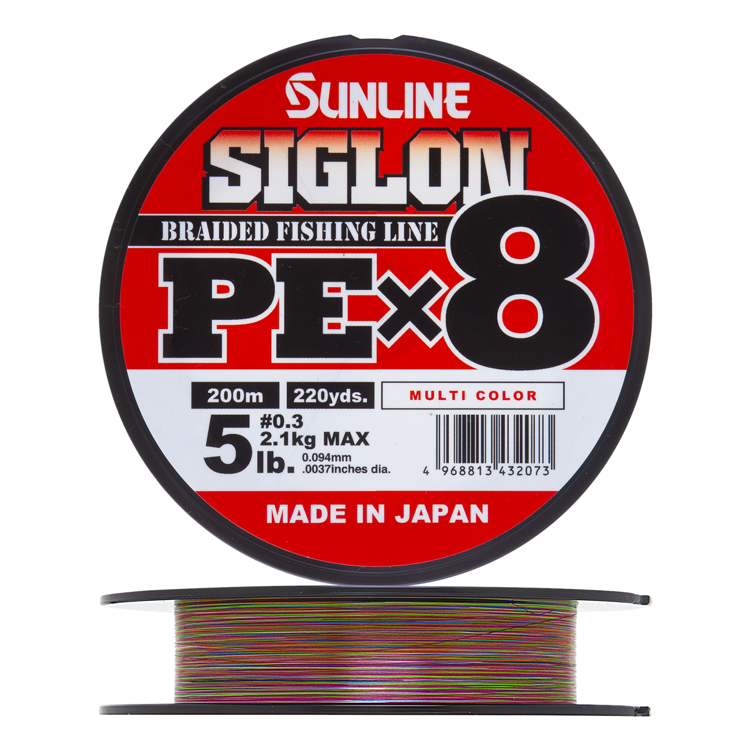 Шнур плетеный Sunline Siglon PE X8 #0,3 0,094мм 200м (multicolor)