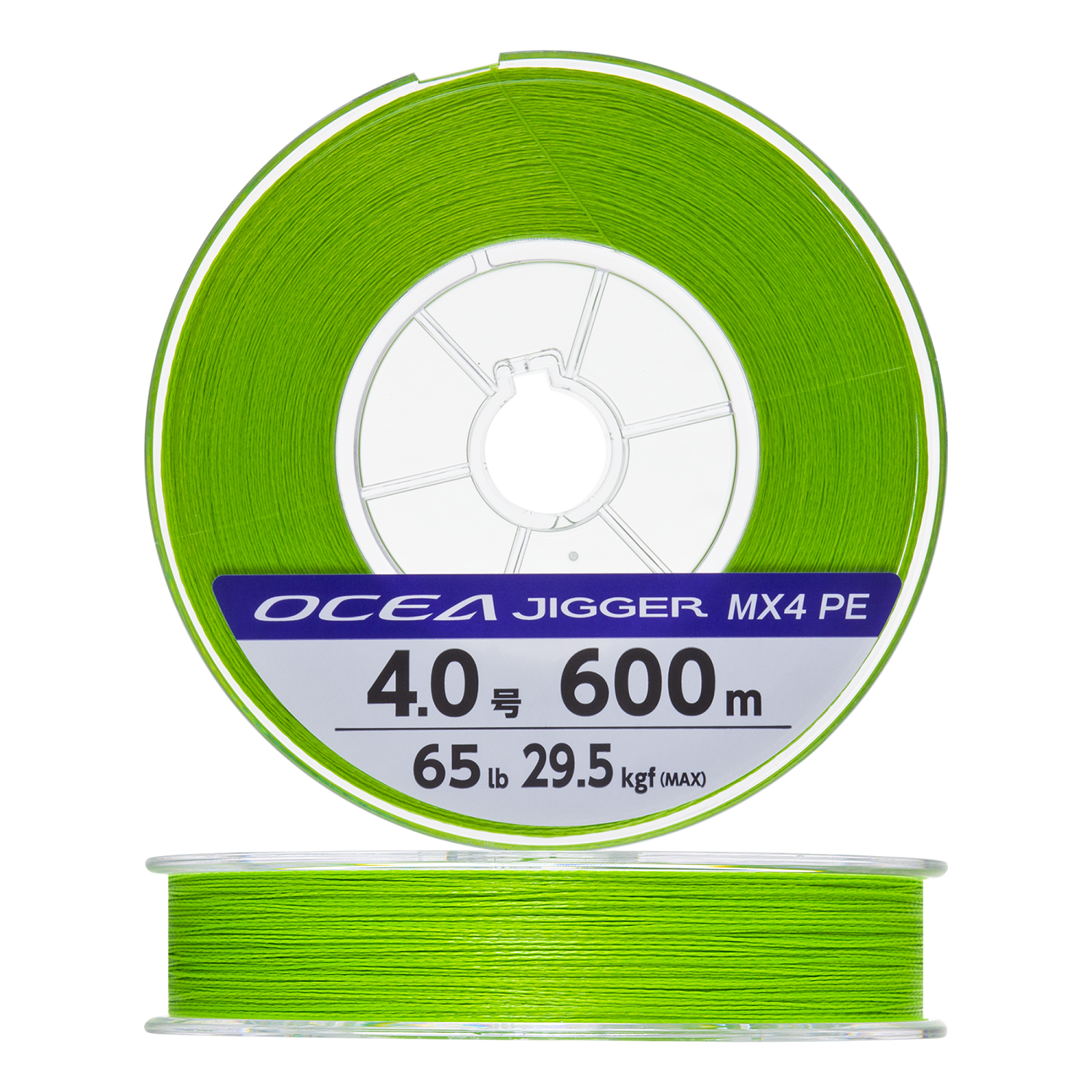 Шнур плетеный Shimano Ocea Jigger MX4 PE #4,0 0,330мм 600м (lime green)