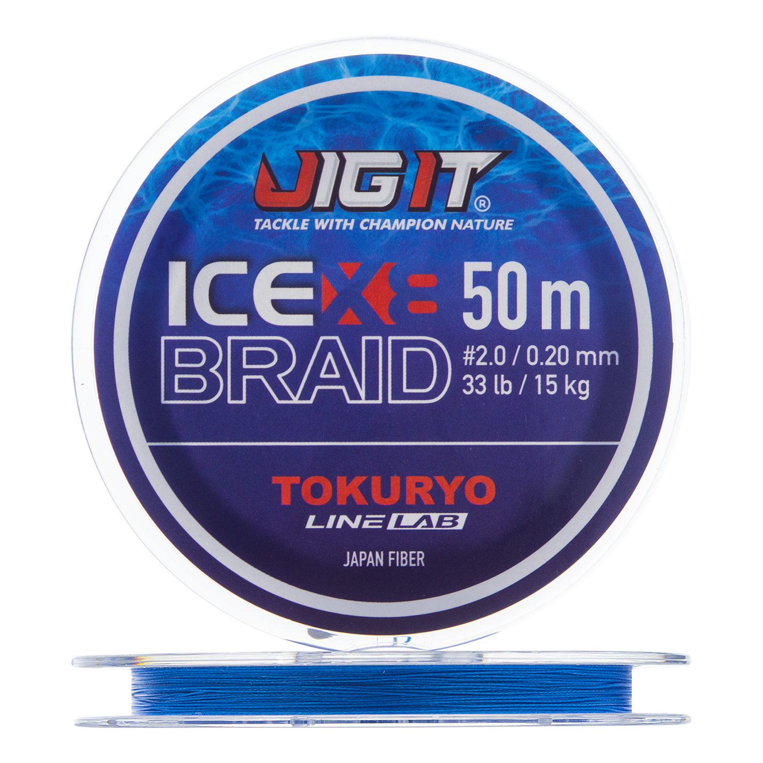 Шнур плетеный Jig It x Tokuryo Ice Braid X8 #2 0,20мм 50м (blue)