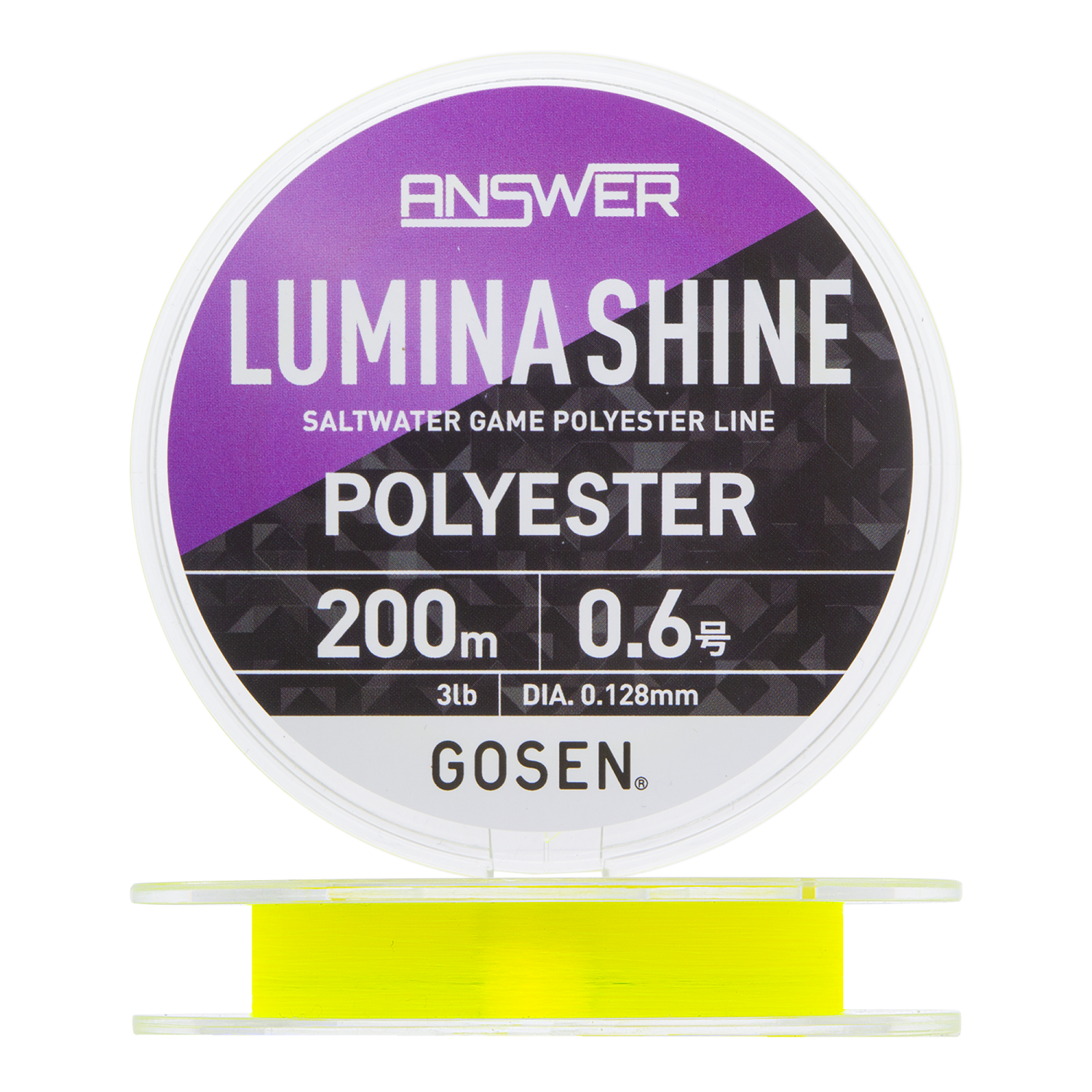 Эстер Gosen Answer Lumina Shine #0,6 0,128мм 200м (yellow)