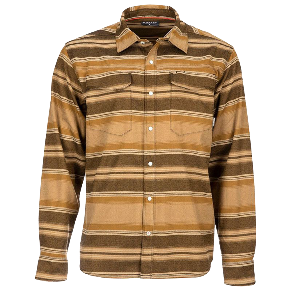 Рубашка Simms Gallatin Flannel LS Shirt M Dark Bronze Stripe