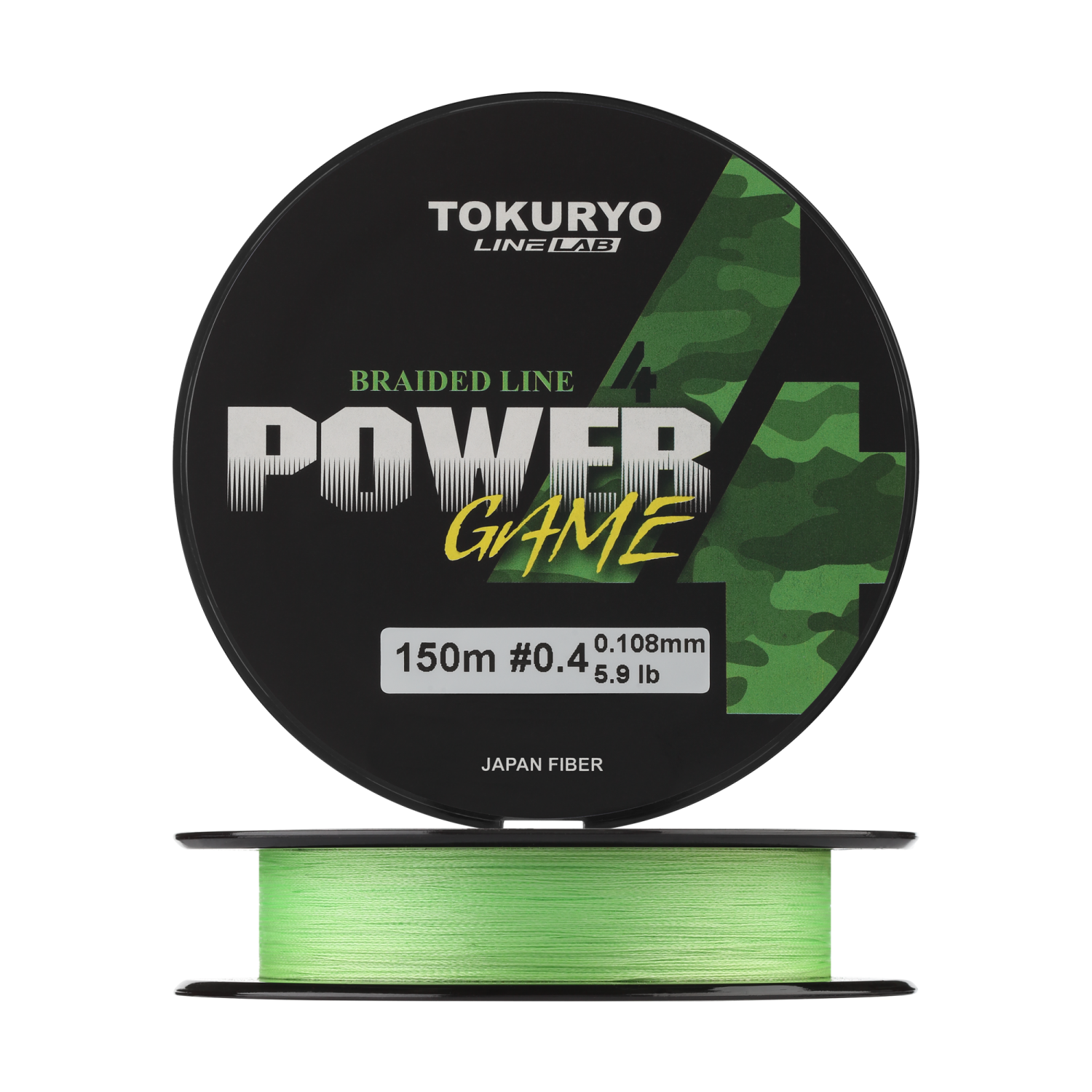 Шнур плетеный Tokuryo Power Game X4 #0,4 0,108мм 150м (light green)