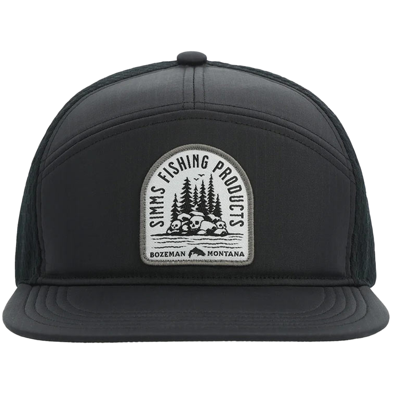 Кепка Simms 7-Panel Tech Trucker Black